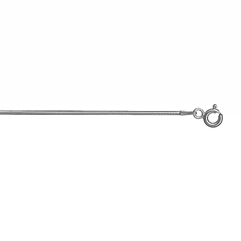Sautoir maille tube rond 60 cm – Argent 925 rhodié | Azuline