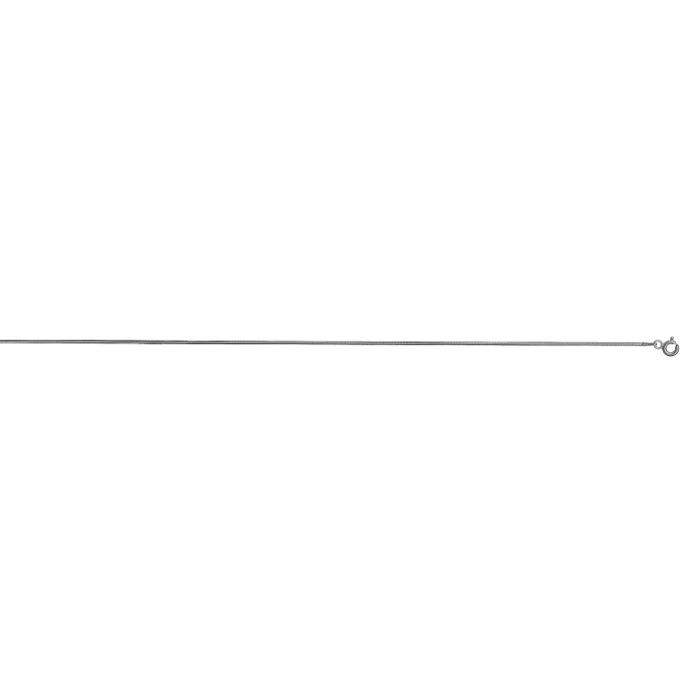 Sautoir maille tube rond 60 cm – Argent 925 rhodié | Azuline