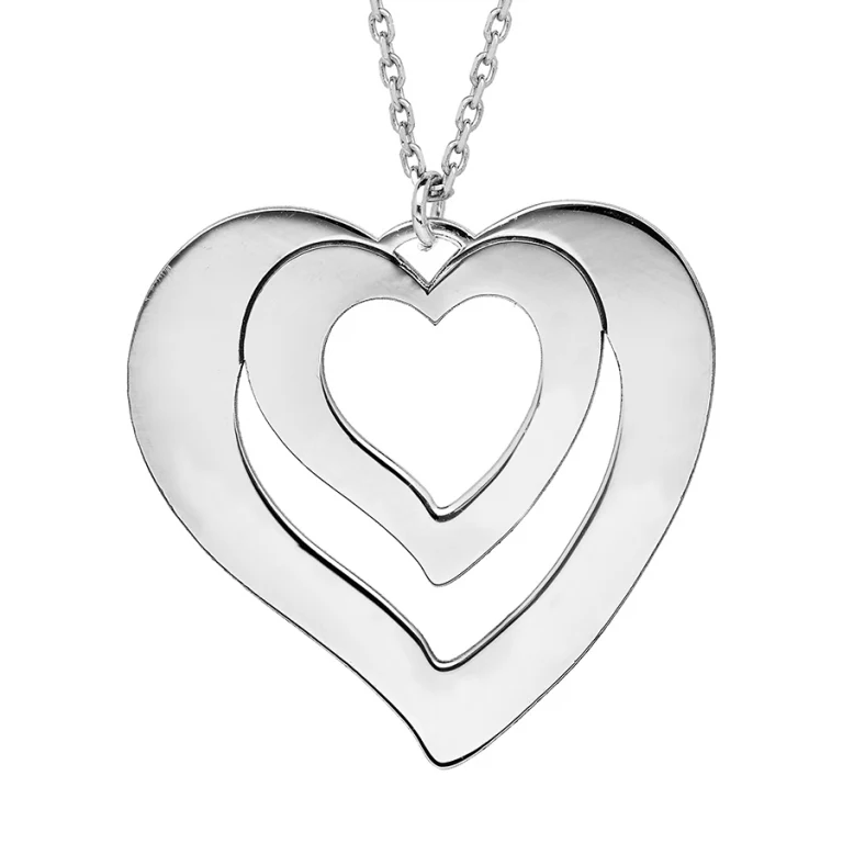 Collier prénom cœur gravable – Argent 925 rhodié | Azuline
