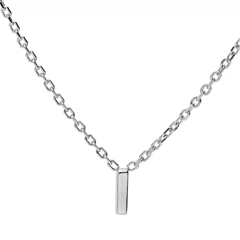 Collier initiale I – Argent 925 rhodié | Azuline