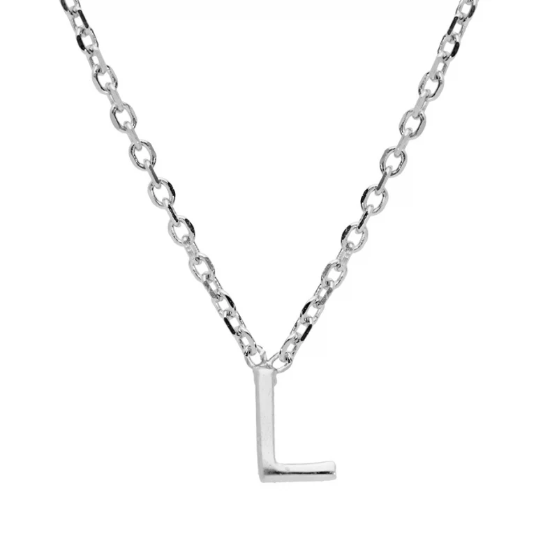 Collier initiale L – Argent 925 rhodié | Azuline