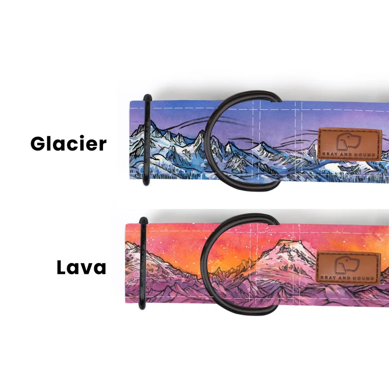 Cascades Buckle-On Martingale Dog Collar [choose color]