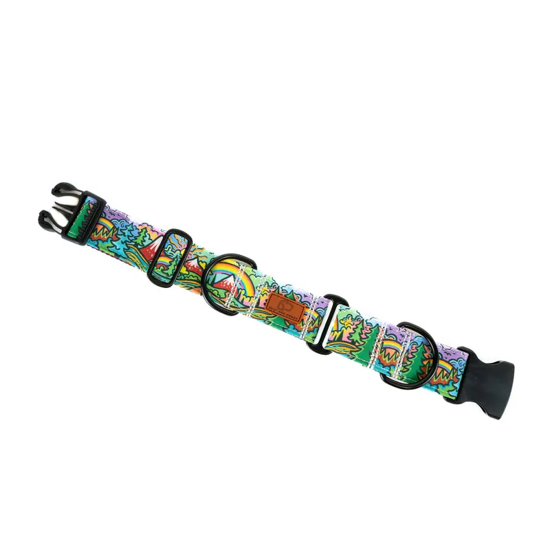 Rainbow Ridge Buckle-On Martingale Dog Collar