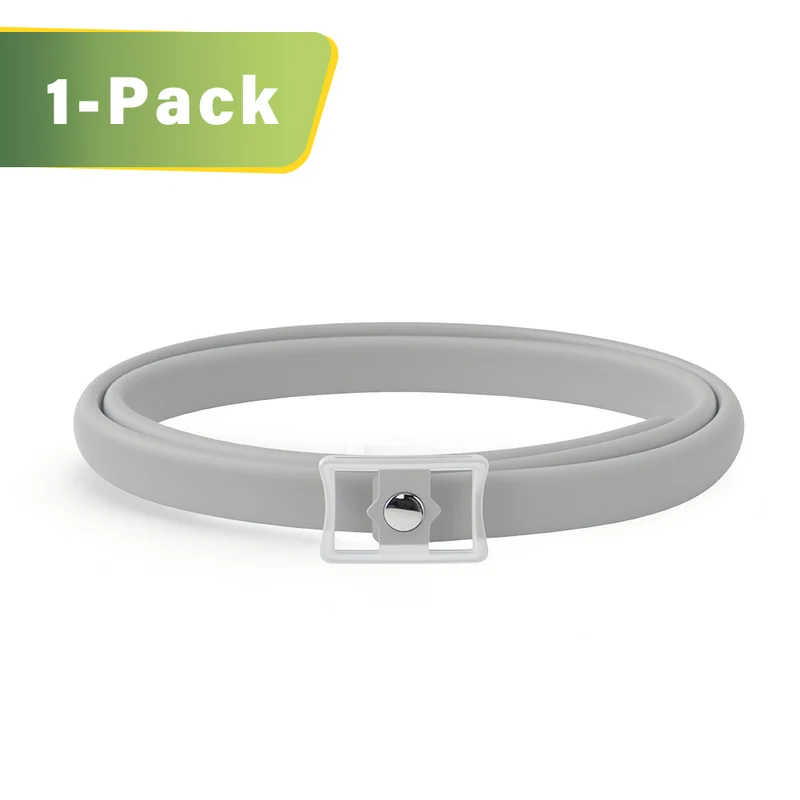 DEWEL-Luminous Flea & Tick Collar –Adjustable 63.5cm for Medium & Large Dogs, Night Safety – 8-Month Protection