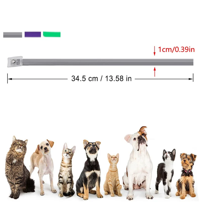 DEWEL-Multi-Style Flea & Tick Collar Set–Adjustable 34.5cm for Cats&Small Dogs, Daily, Camping & Night Safety-8-Month Protection (3/4 Pack)