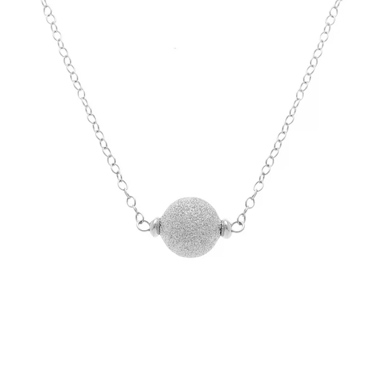 Collier boules givrées – Argent 925 rhodié | Azuline