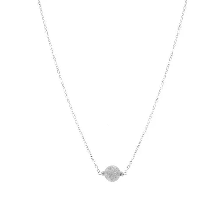 Collier boules givrées – Argent 925 rhodié | Azuline