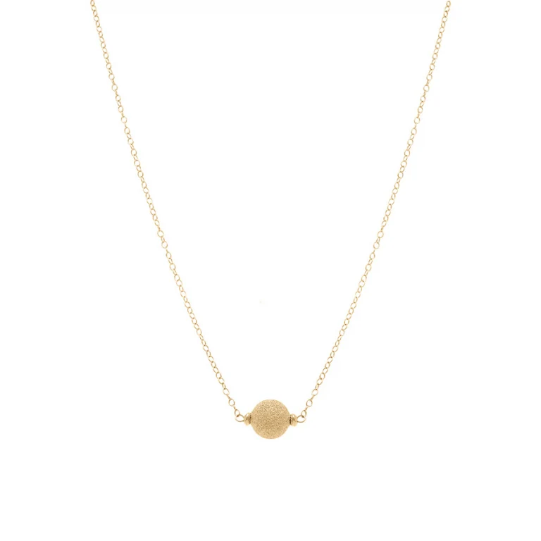 Collier boules givrée – Argent 925 doré | Azuline