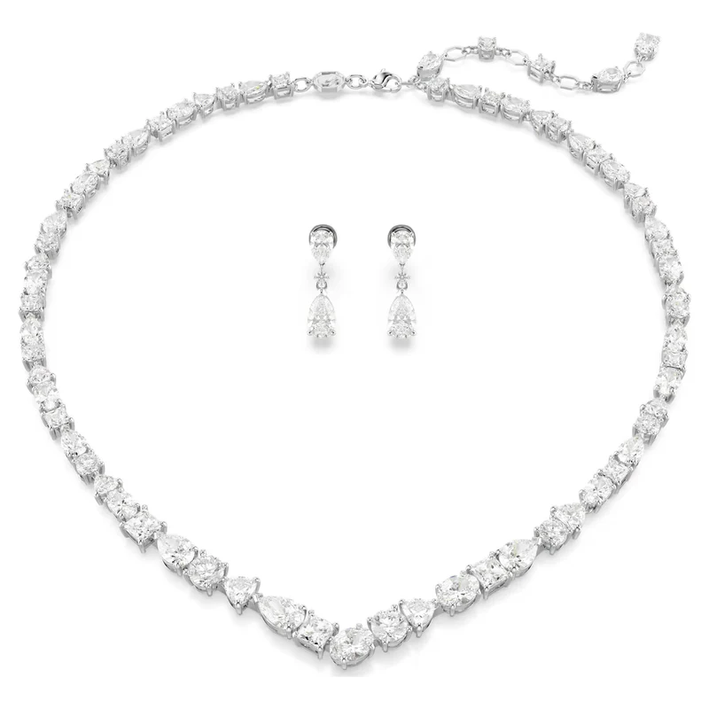 Parure Swarovski - Mesmera - Tailles variées - Blanc & Argenté