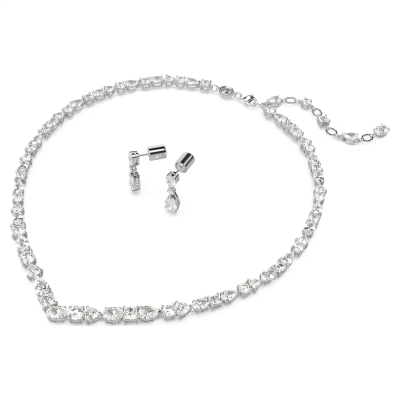 Parure Swarovski - Mesmera - Tailles variées - Blanc & Argenté