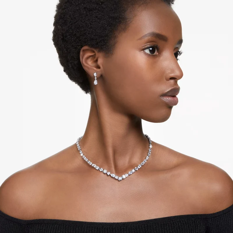 Parure Swarovski - Mesmera - Tailles variées - Blanc & Argenté
