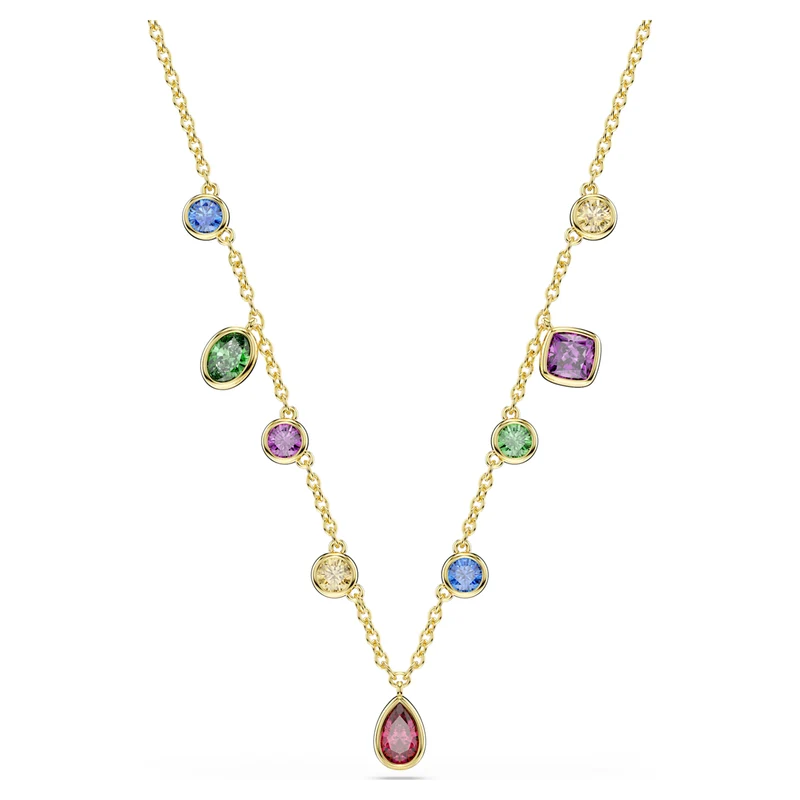 Collier Swarovski - Imber - Tailles variées - Cascade - Multicolore & Doré