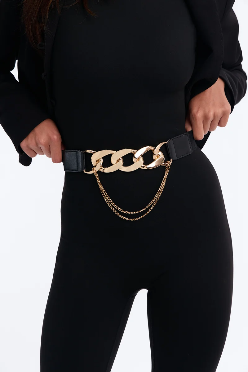 Link Up Stretch Belt - Black