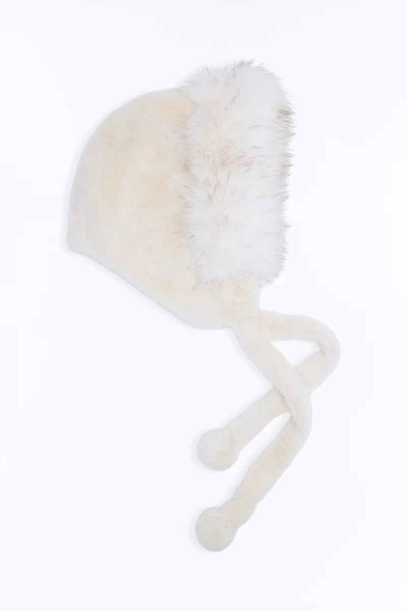 Cozy In The Alps Faux Fur Hat - Ivory