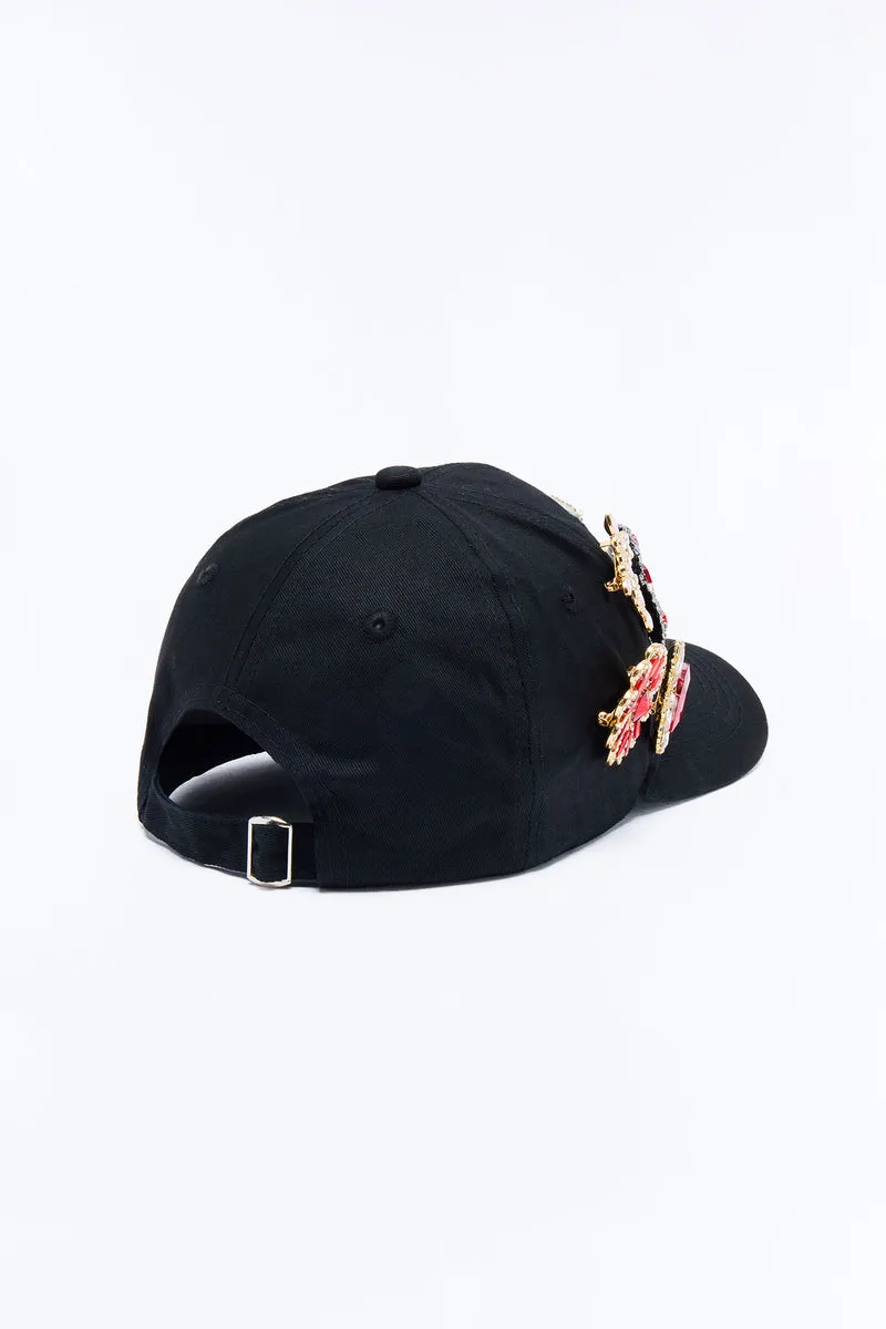 Much Love LA Jeweled Baseball Hat - Black
