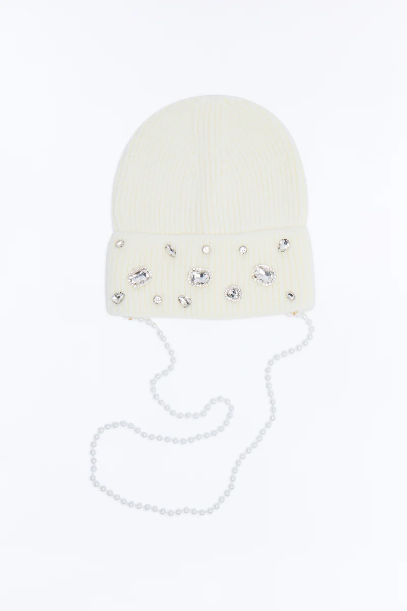 Frosty Glow Beanie - Ivory