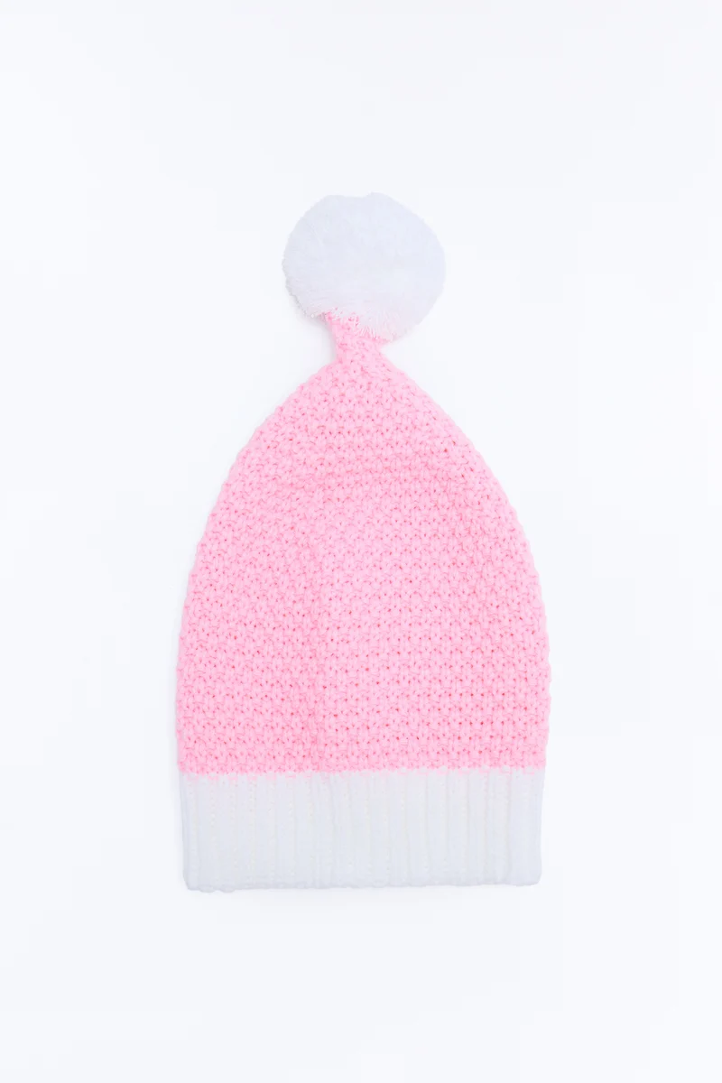 Santa Beanie - Pink