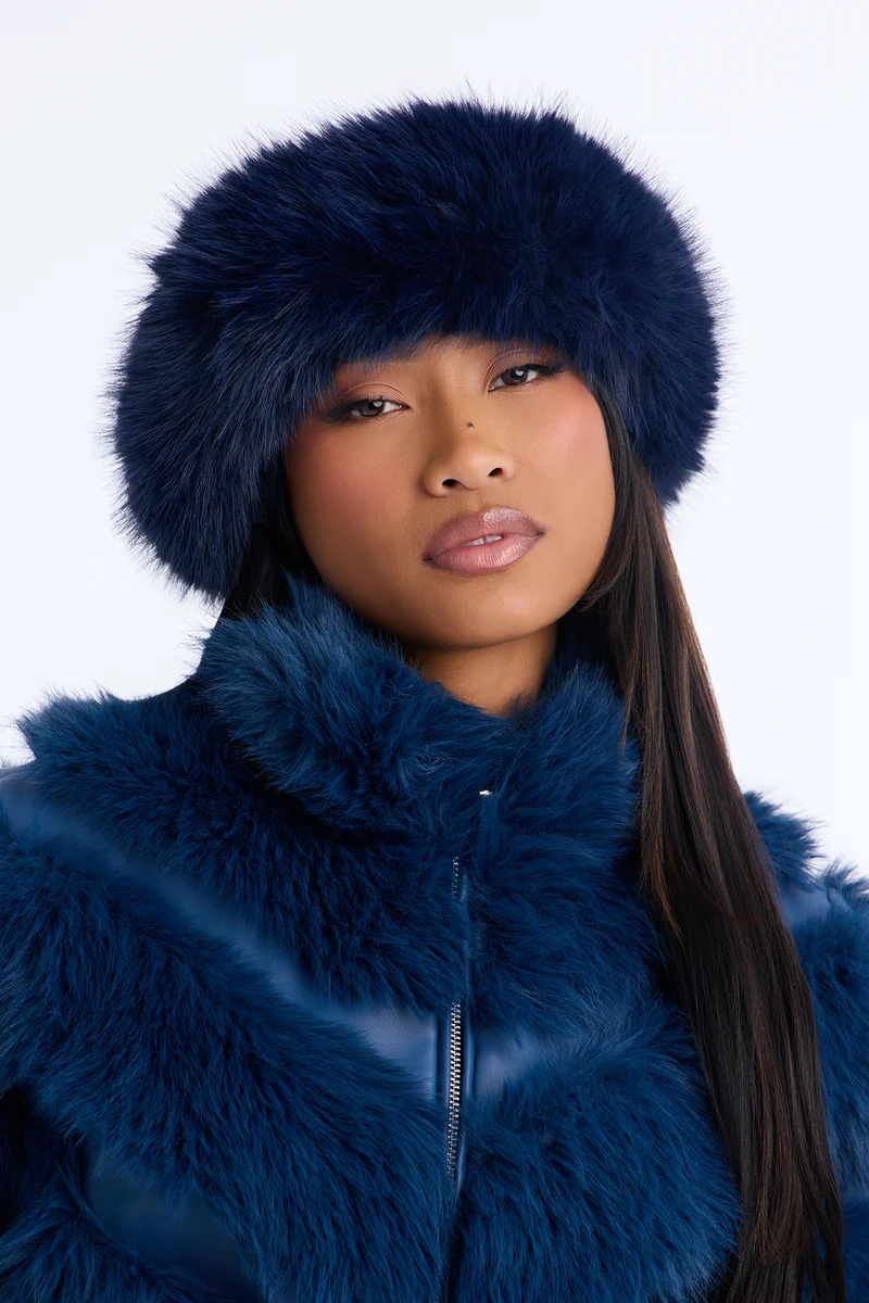 Skiing In Aspen Headband - Navy
