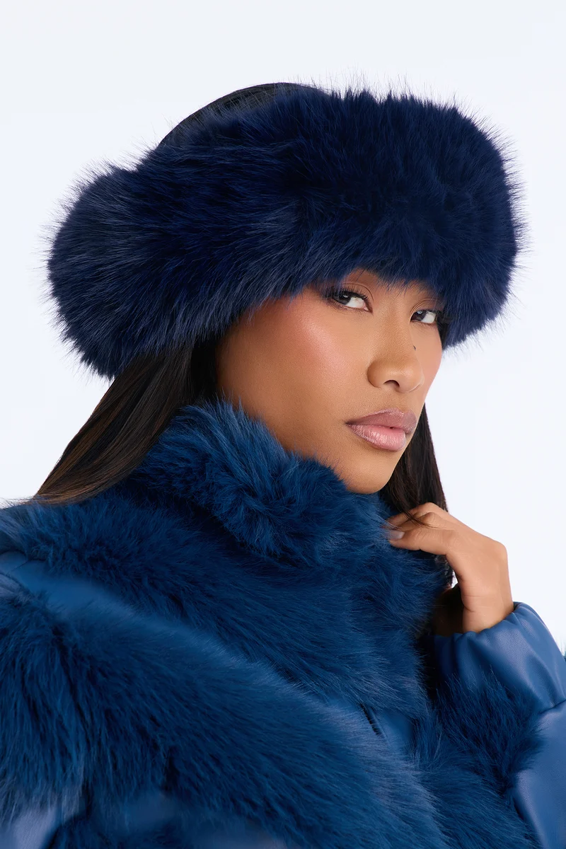 Skiing In Aspen Headband - Navy
