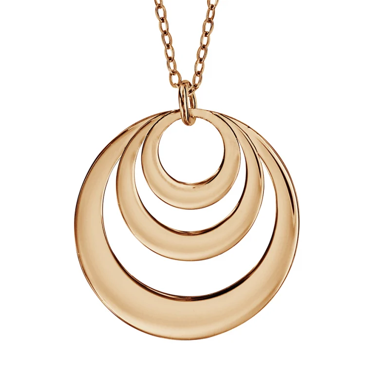 Collier trois cercles à graver – Plaqué or | Azuline