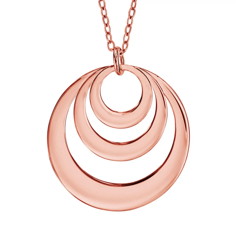 Collier cercle gravable 3 anneaux – Plaqué or | Azuline