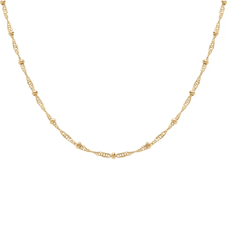 Collier twist et boules – Plaqué or | Azuline