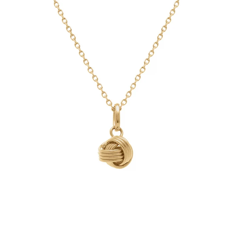 Collier nœud d’amour – Plaqué or | Azuline