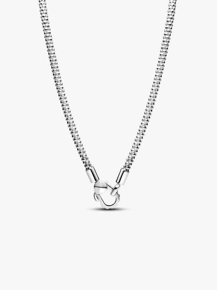 Collier Fermoir Clouté & Chaîne Argent | Pandora