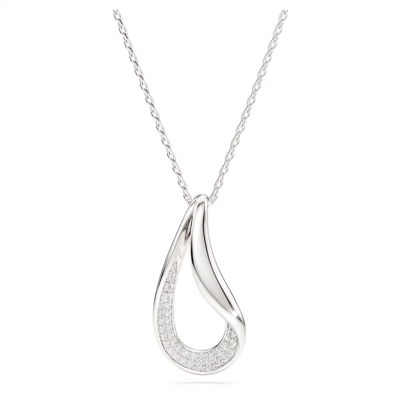 Pendentif Swarovski - Classica - Taille ronde - Long - Argent sterling