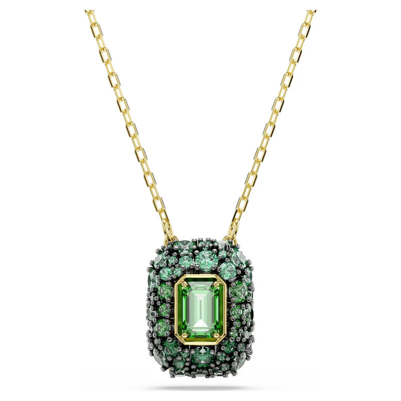 Pendentif Swarovski - Sublima - Taille octogonale - Vert & Doré