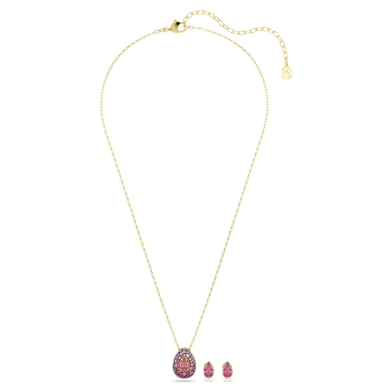 Parure Swarovski - Sublima - Taille poire - Rouge & Doré