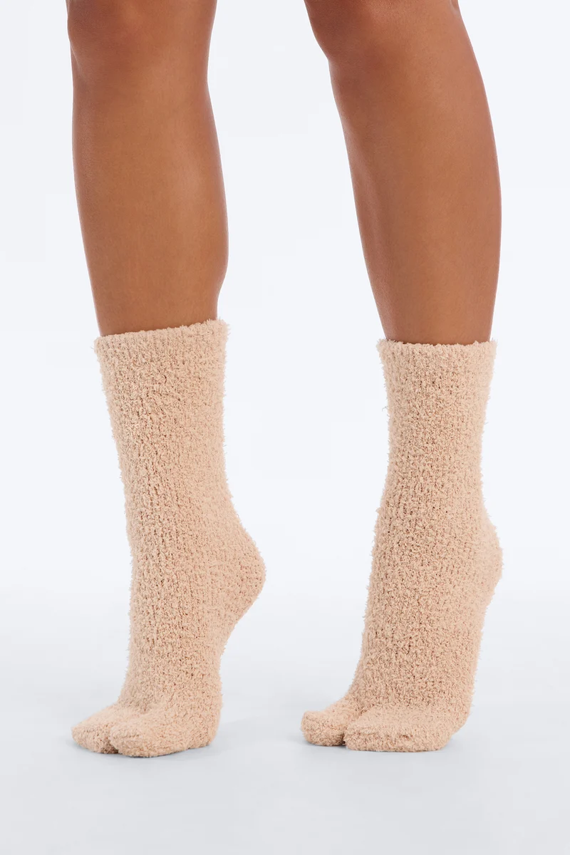Soft Step 3 Pair Cozy Tabi Sock Set - Nude/combo