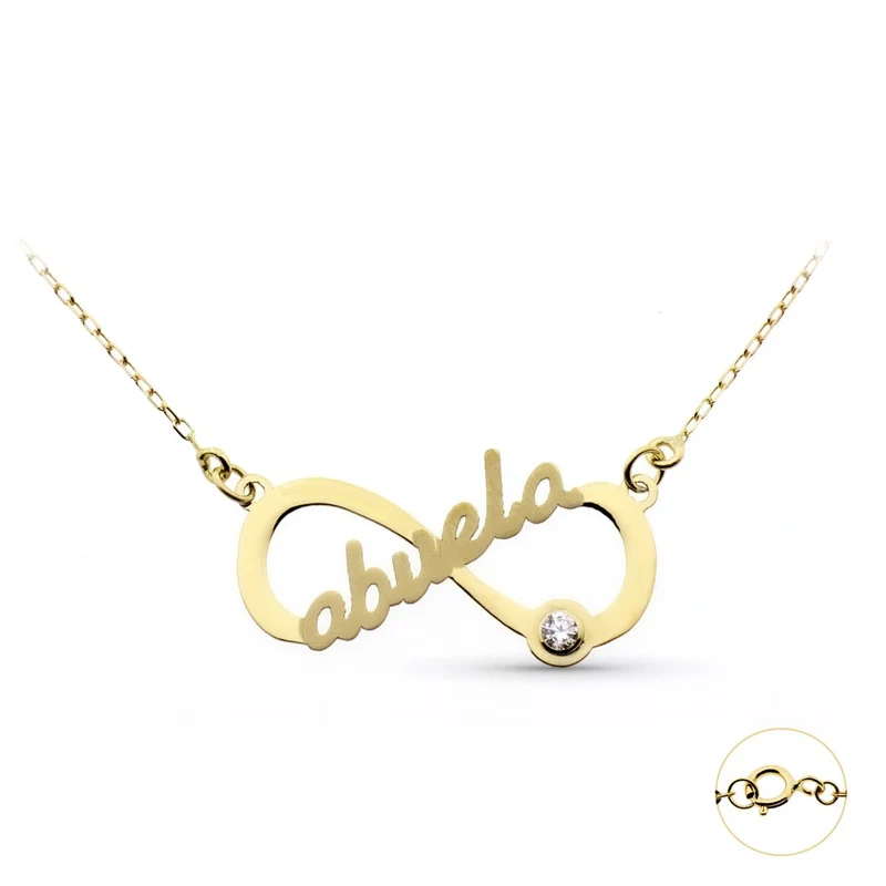 Collier infini abuelo – Or jaune 9 carats | Azuline