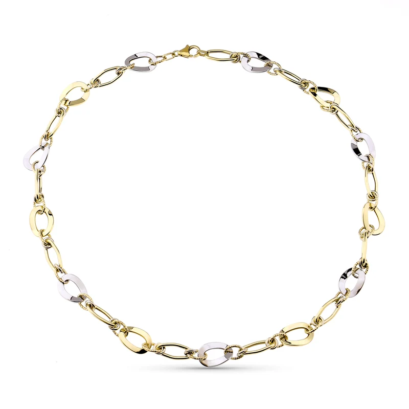 Collier bicolore 9 carats 45 cm – Or 9 carats | Azuline