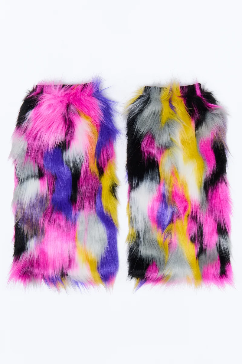Powder Puff Leg Warmers - Multi Color