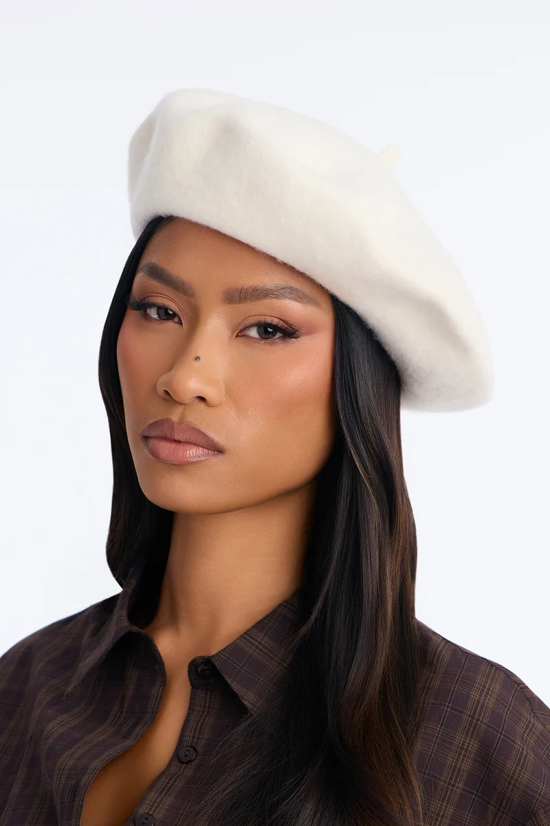 Beauty And The Babe Beret - Ivory