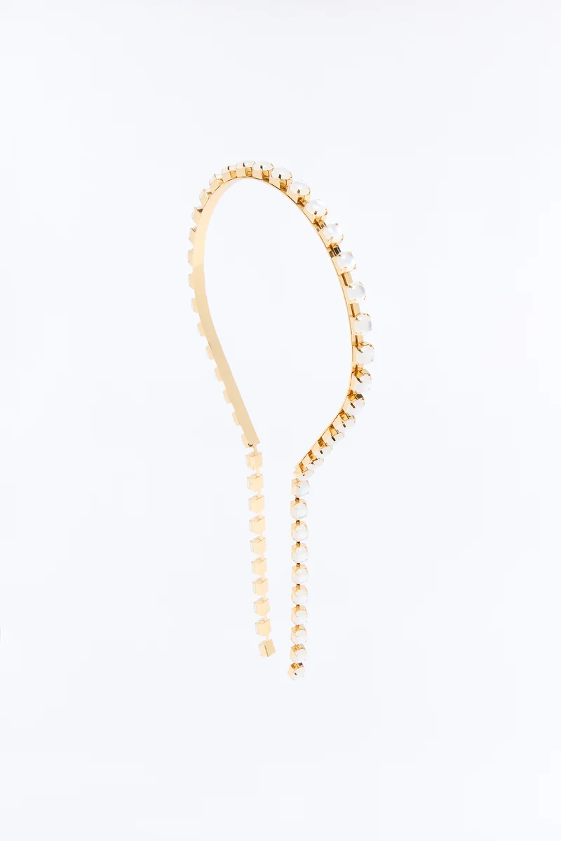 Dew Drops Jeweled Headband - Gold/combo