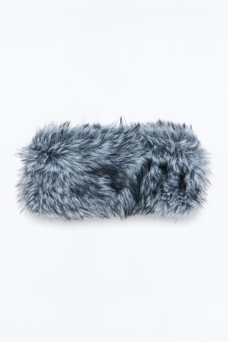 Fireside Cutie Faux Fur Headband - Grey