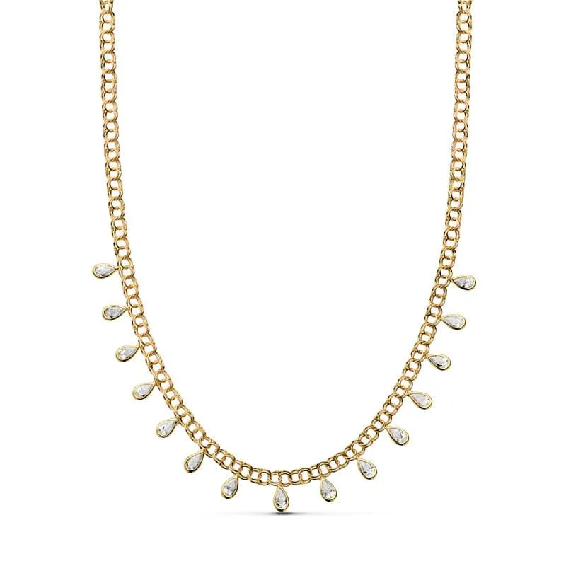 Collier larmes pampilles – Or jaune 18 carats | Azuline