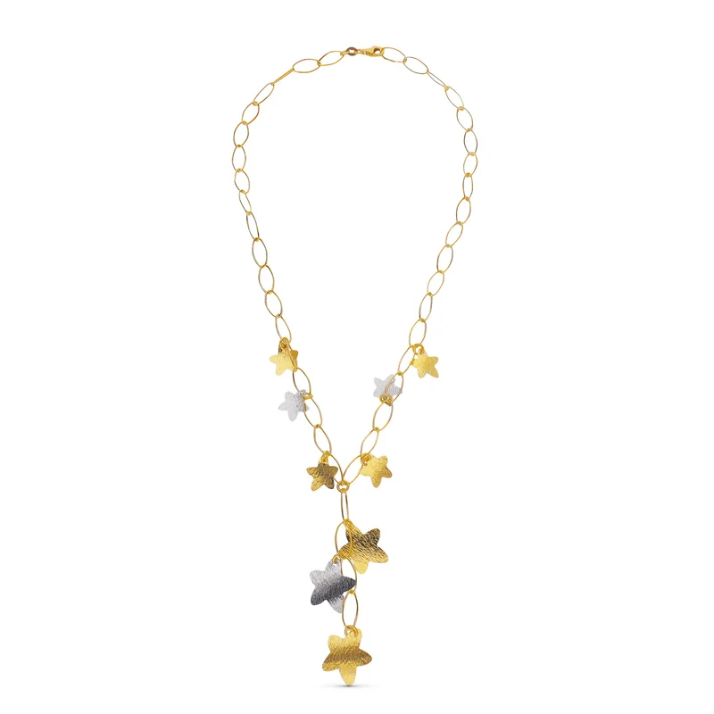 Collier étoiles bicolore – Or 18 carats | Azuline