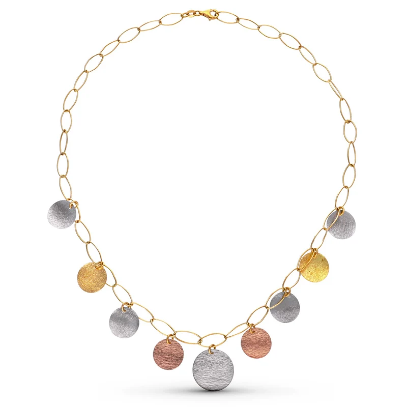 Collier chapitas tricolore – Or 18 carats | Azuline