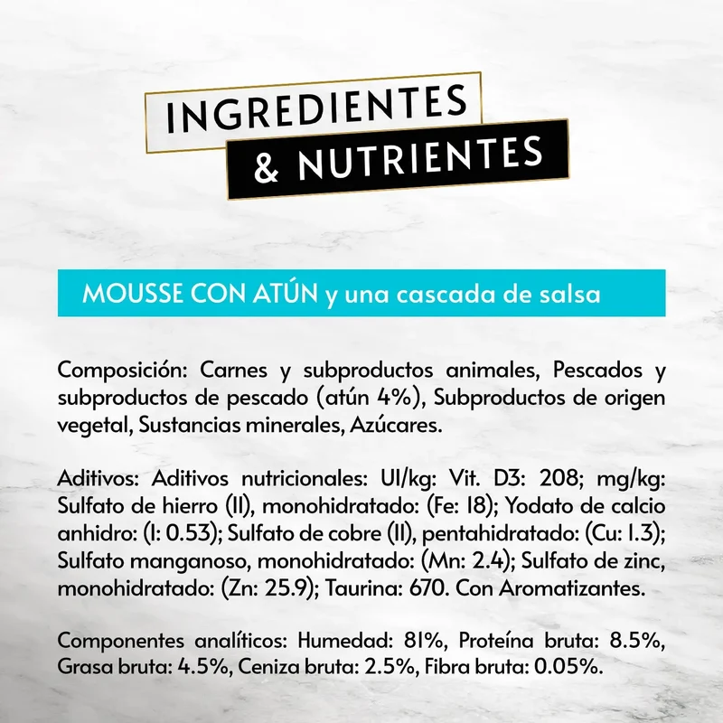 Gourmet Revelations Mousse Salmón y Atún Pack 48X57 g