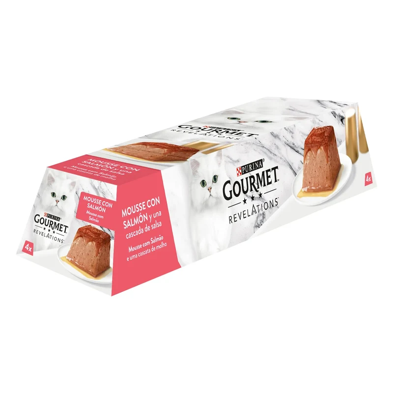 Purina Gourmet Revelations Mousse Salmón Pack 4x57 g