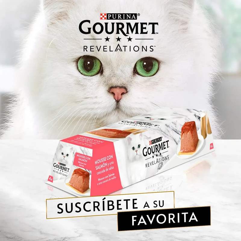 Purina Gourmet Revelations Mousse Salmón Pack 4x57 g