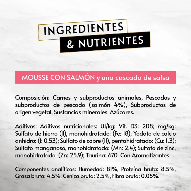 Purina Gourmet Revelations Mousse Salmón Pack 4x57 g