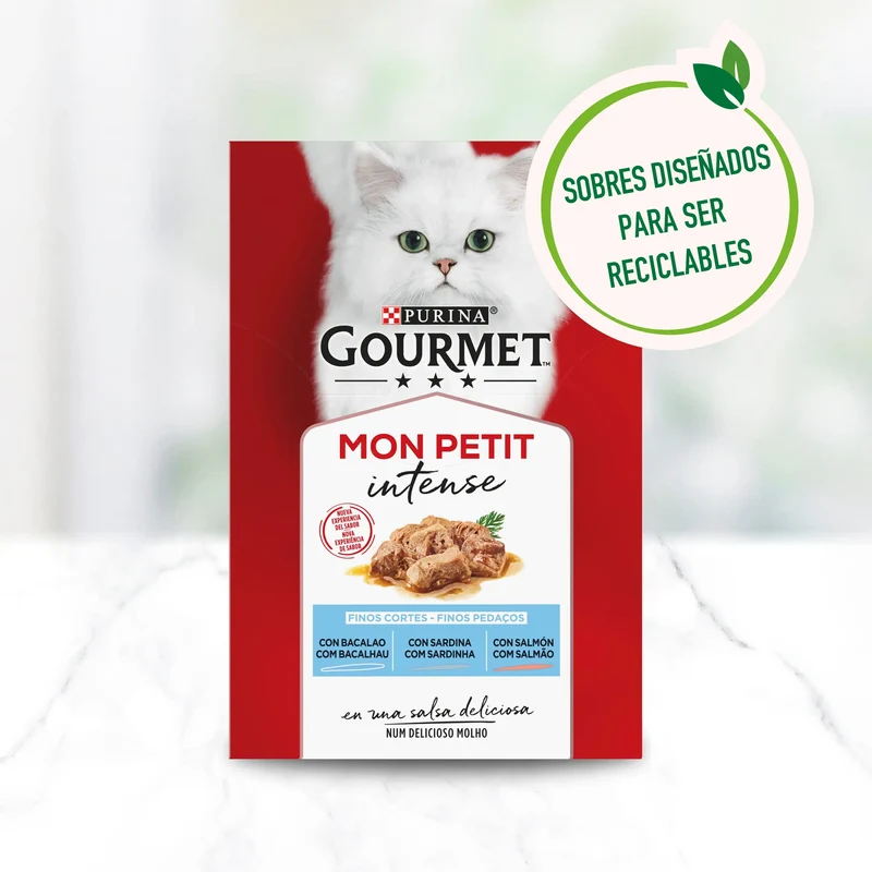 Gourmet Mon Petit Bacalao, Sardina y Salmón Pack 6X50 g