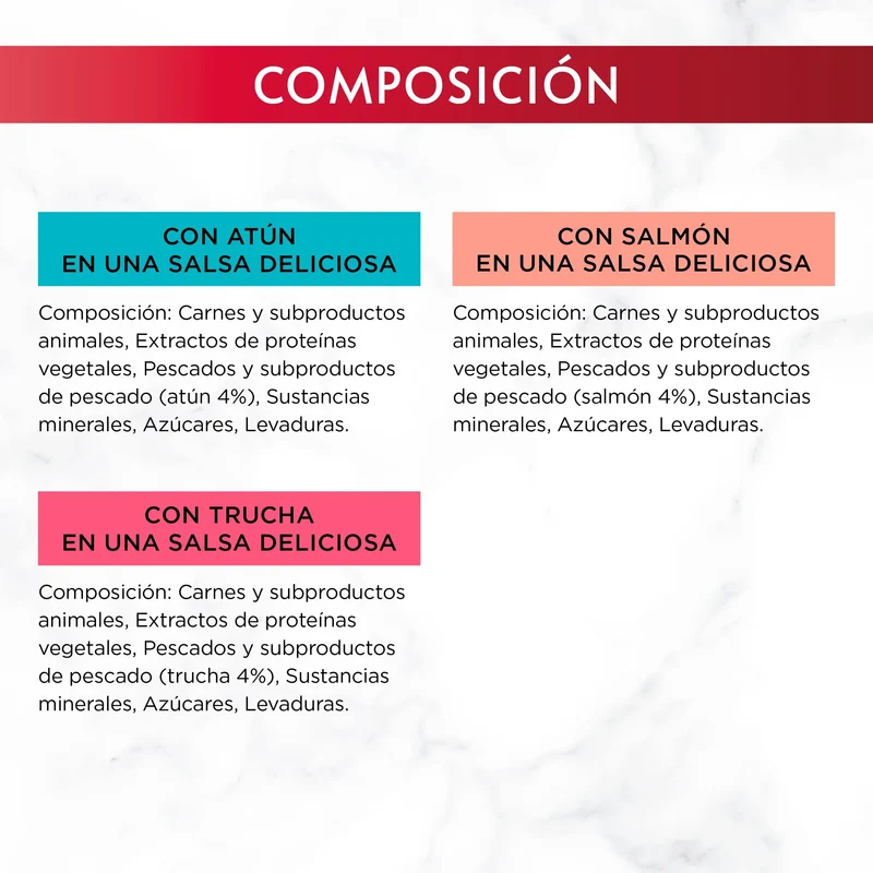 Gourmet Mon Petit Atún, Salmón y Trucha Pack 6x50 g