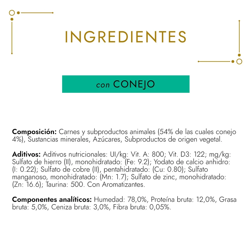 Gourmet Gold Terrine Conejo 85 g