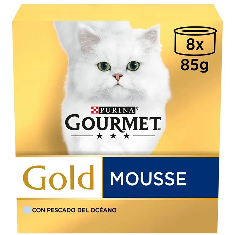 Gourmet Gold Mousse Pescado Oceánico Pack 8X85 g