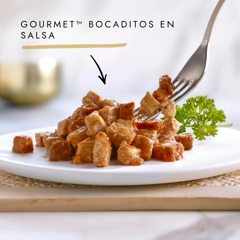 Gourmet Gold Bocaditos Salmón y Pollo 85 g